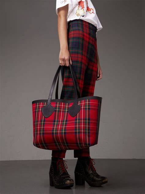 burberry tartan tote bag|net a porter burberry bag.